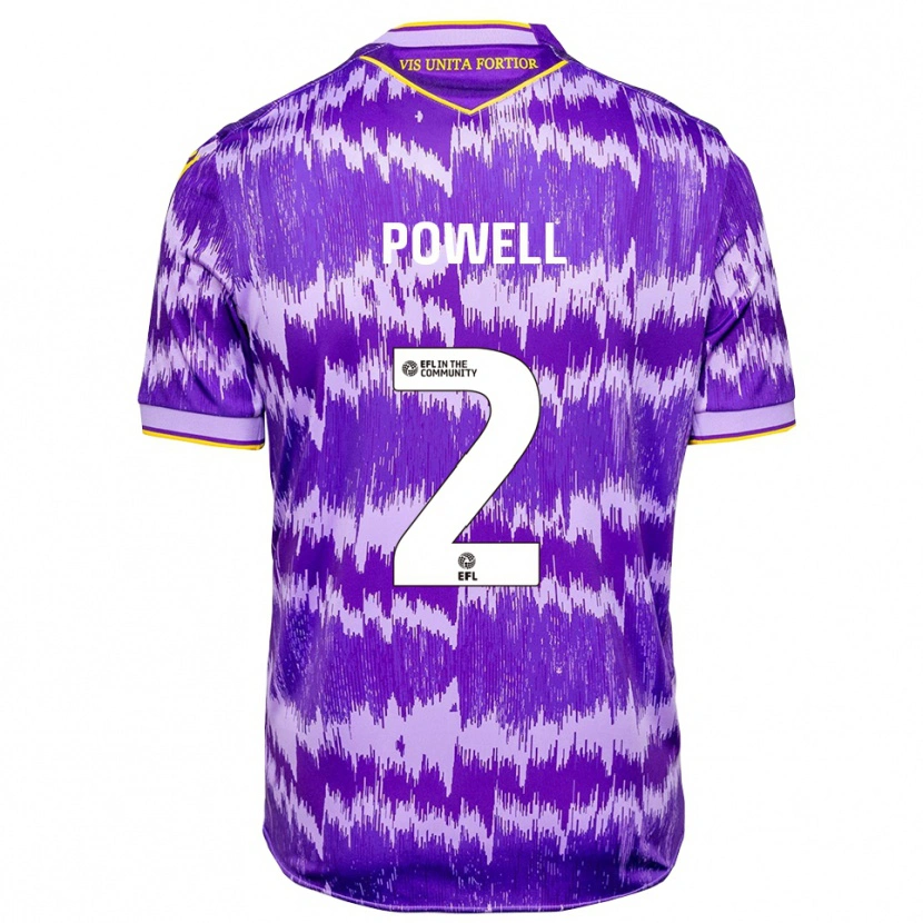 Danxen Kinder Owen Powell #2 Lila Gelb Auswärtstrikot Trikot 2025/26 T-Shirt Österreich