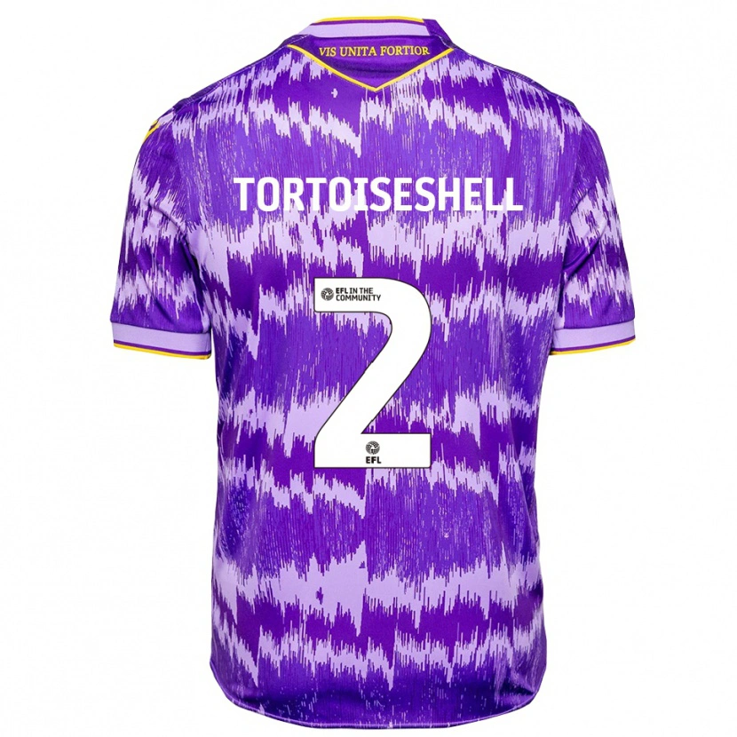 Danxen Kinder Jensen Tortoishell #2 Lila Gelb Auswärtstrikot Trikot 2025/26 T-Shirt Österreich