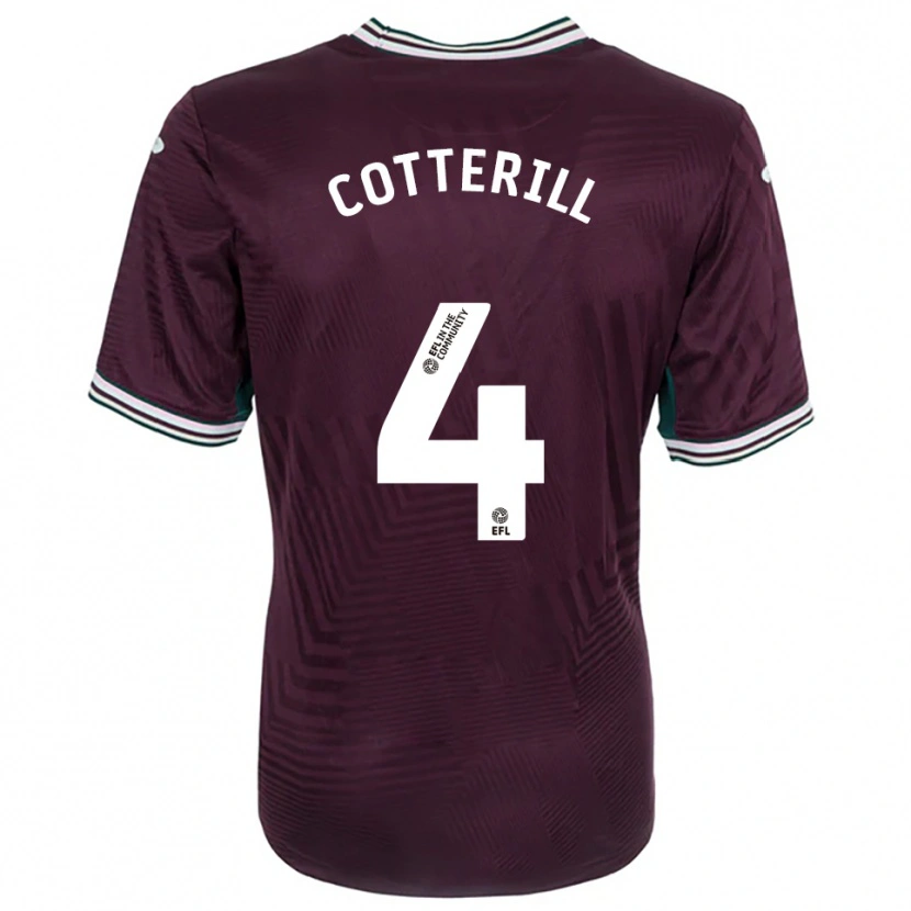 Danxen Kinder Joel Cotterill #4 Rostrot Weiß Auswärtstrikot Trikot 2025/26 T-Shirt Österreich