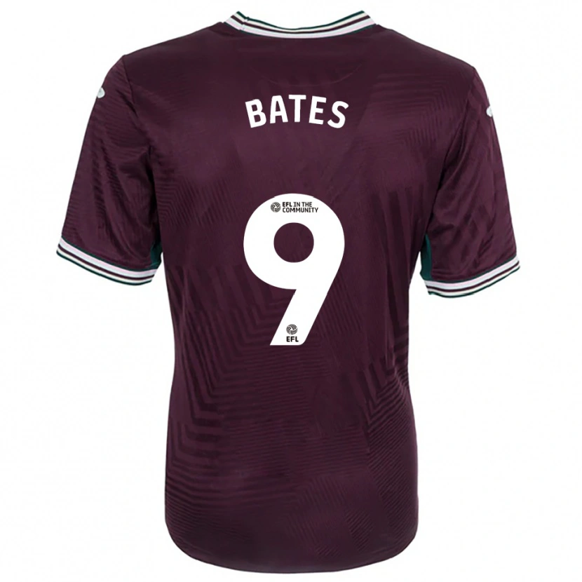 Danxen Kinder Morgan Bates #9 Rostrot Weiß Auswärtstrikot Trikot 2025/26 T-Shirt Österreich