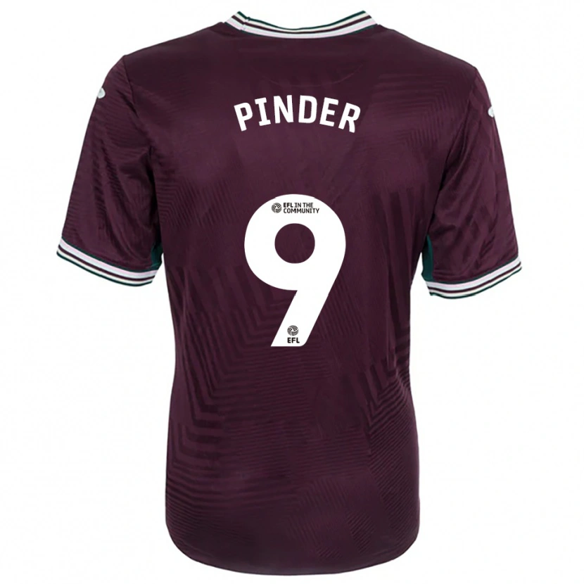 Danxen Kinder Robyn Pinder #9 Rostrot Weiß Auswärtstrikot Trikot 2025/26 T-Shirt Österreich