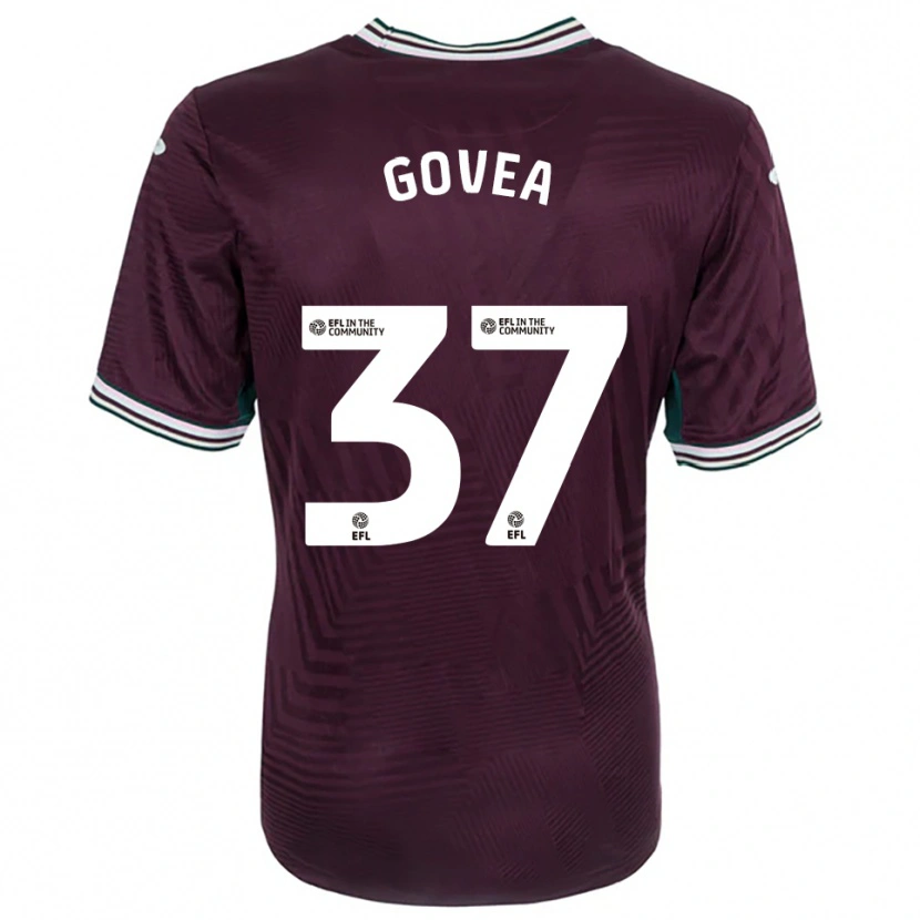 Danxen Kinder Aimar Govea #37 Rostrot Weiß Auswärtstrikot Trikot 2025/26 T-Shirt Österreich