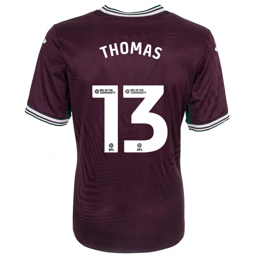 Danxen Kinder Elis Thomas #13 Rostrot Weiß Auswärtstrikot Trikot 2025/26 T-Shirt Österreich