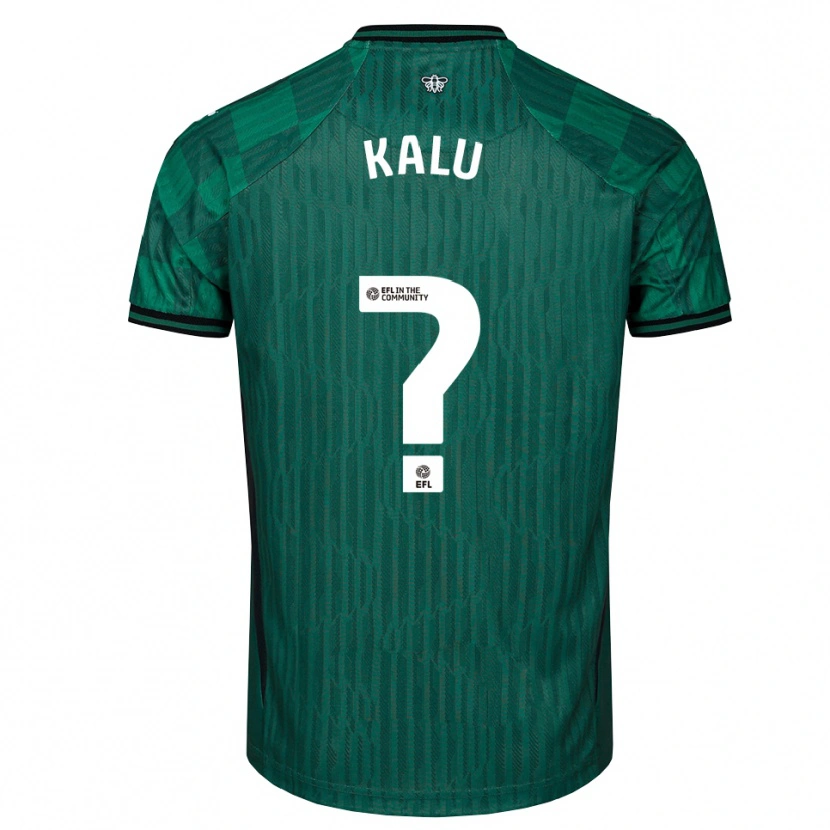 Danxen Kinder Samuel Kalu #0 Grün Schwarz Auswärtstrikot Trikot 2025/26 T-Shirt Österreich