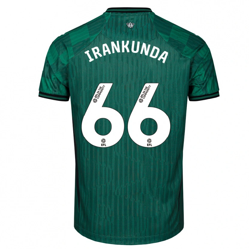 Danxen Kinder Nestory Irankunda #66 Grün Schwarz Auswärtstrikot Trikot 2025/26 T-Shirt Österreich