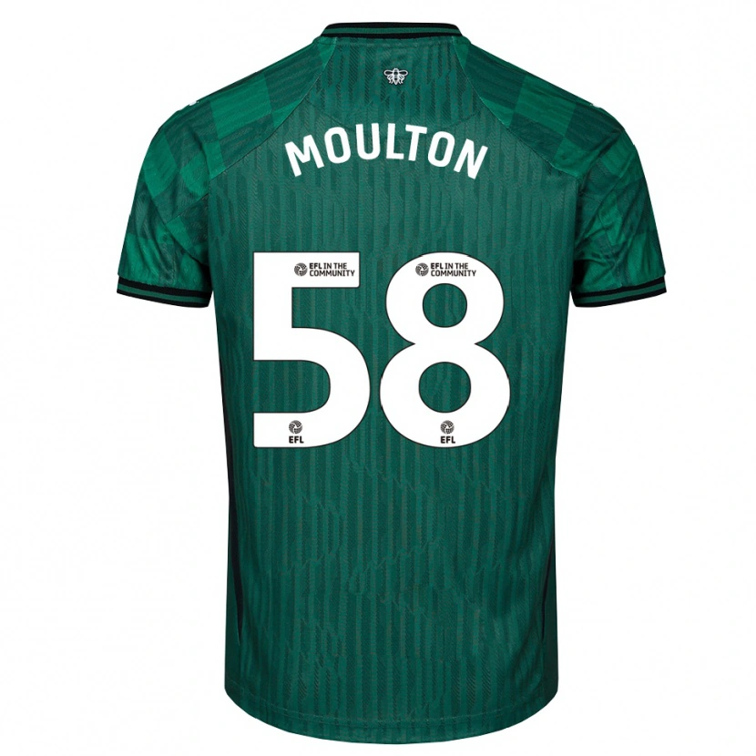 Danxen Kinder Jai-Dea Moulton #58 Grün Schwarz Auswärtstrikot Trikot 2025/26 T-Shirt Österreich
