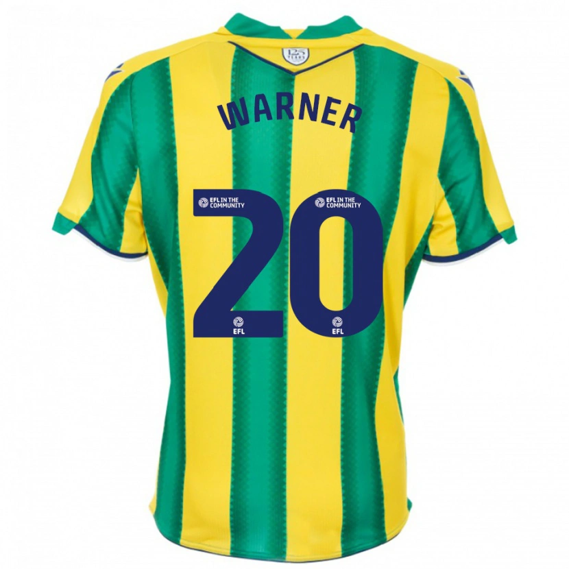 Danxen Kinder Phoebe Warner #20 Gelb Grün Auswärtstrikot Trikot 2025/26 T-Shirt Österreich