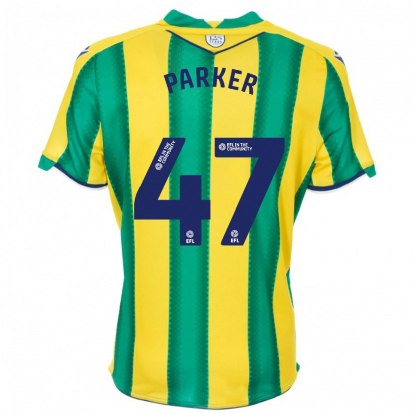 Danxen Kinder Michael Parker #47 Gelb Grün Auswärtstrikot Trikot 2025/26 T-Shirt Österreich