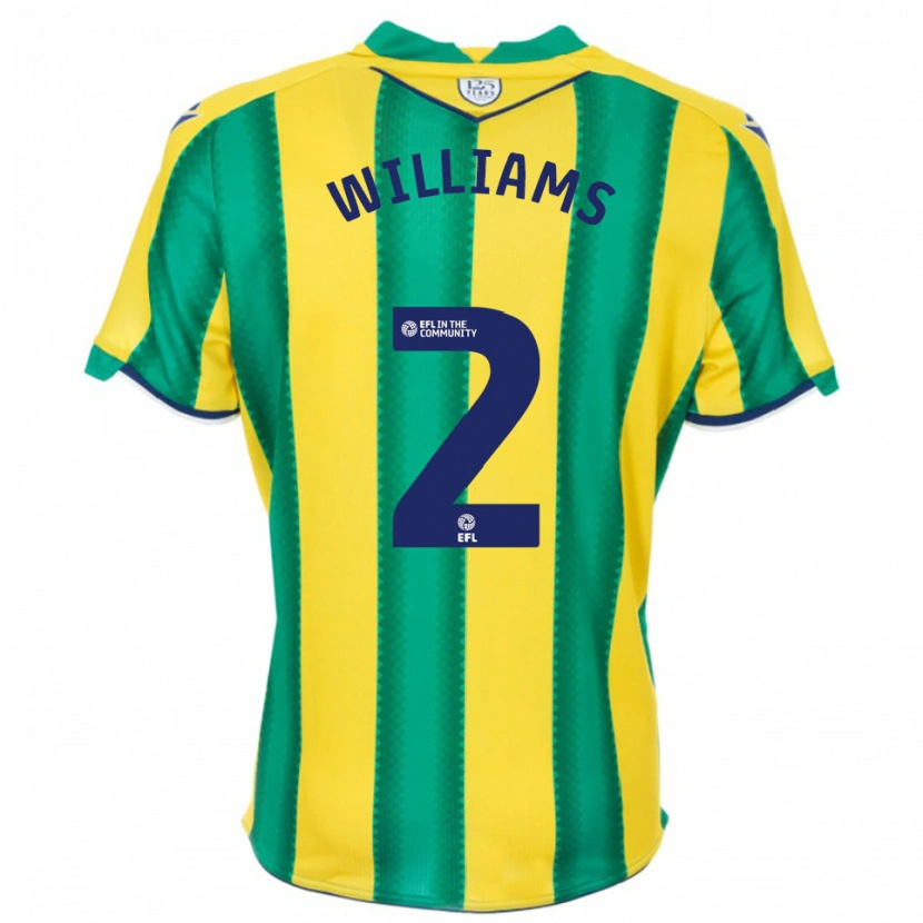 Danxen Kinder Alex Williams #2 Gelb Grün Auswärtstrikot Trikot 2025/26 T-Shirt Österreich