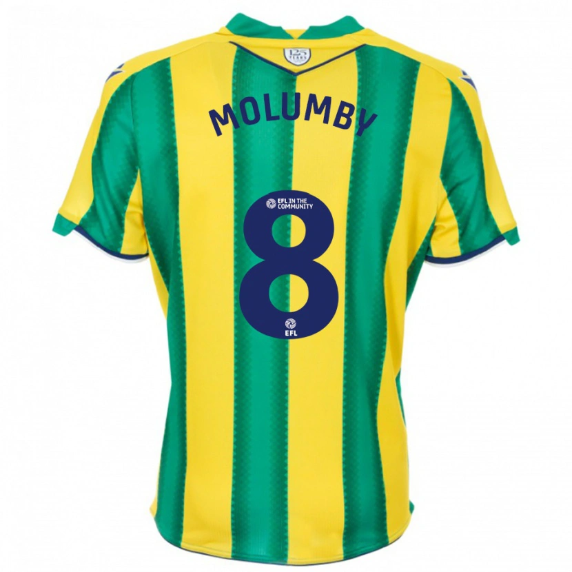 Danxen Kinder Jayson Molumby #8 Gelb Grün Auswärtstrikot Trikot 2025/26 T-Shirt Österreich
