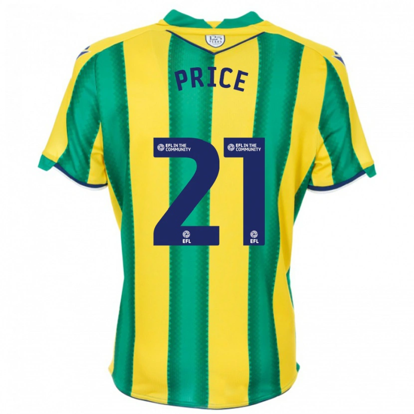 Danxen Kinder Isaac Price #21 Gelb Grün Auswärtstrikot Trikot 2025/26 T-Shirt Österreich