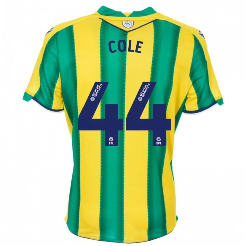 Danxen Kinder Devante Cole #44 Gelb Grün Auswärtstrikot Trikot 2025/26 T-Shirt Österreich