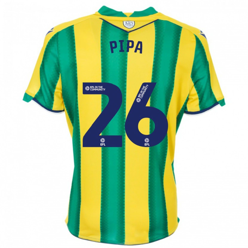 Danxen Kinder Pipa #26 Gelb Grün Auswärtstrikot Trikot 2025/26 T-Shirt Österreich