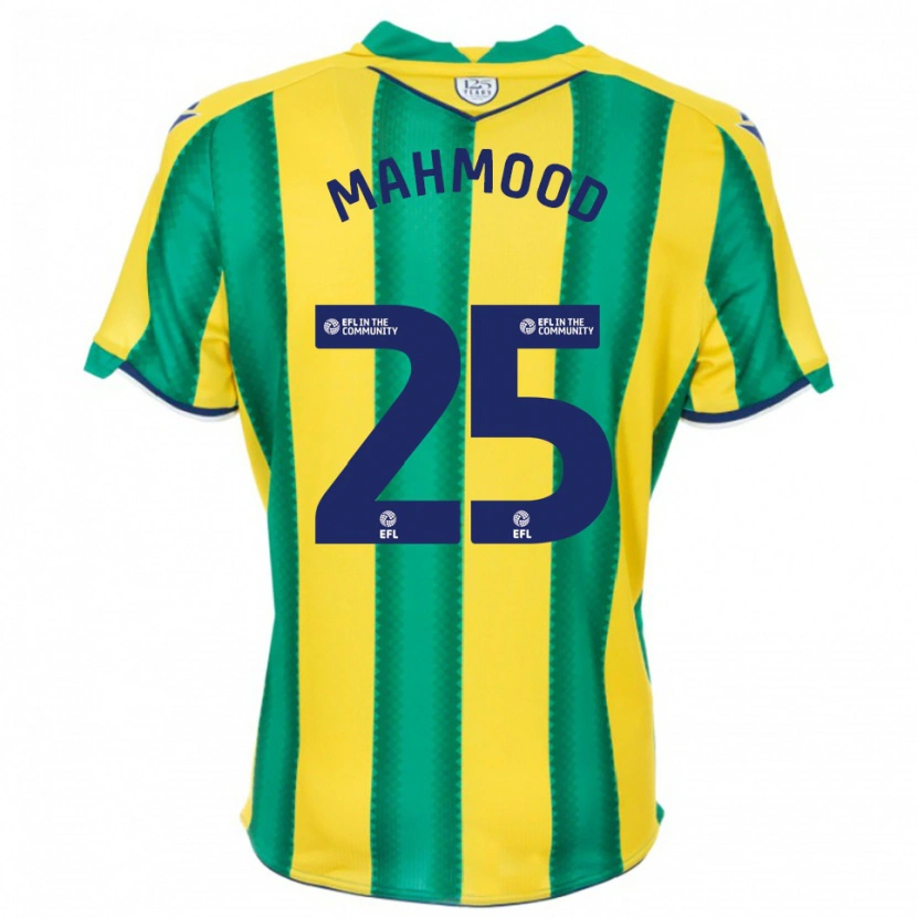 Danxen Kinder Mahmood #25 Gelb Grün Auswärtstrikot Trikot 2025/26 T-Shirt Österreich