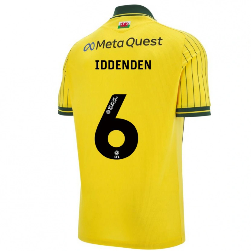 Danxen Kinder Abbie Iddenden #6 Gelb Grün Auswärtstrikot Trikot 2025/26 T-Shirt Österreich