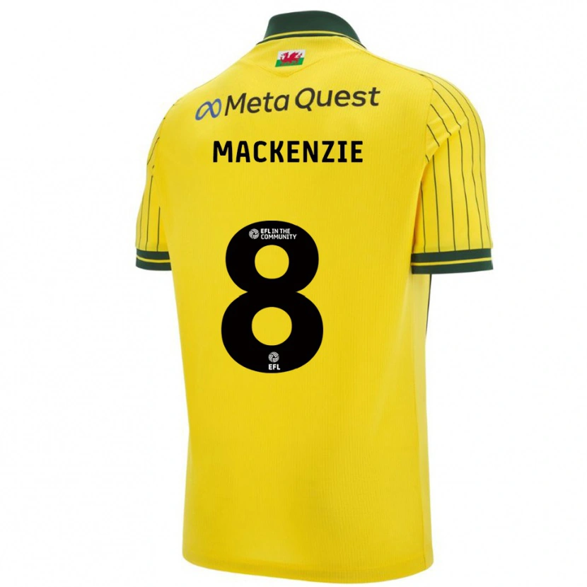 Danxen Kinder Libby Mackenzie #8 Gelb Grün Auswärtstrikot Trikot 2025/26 T-Shirt Österreich