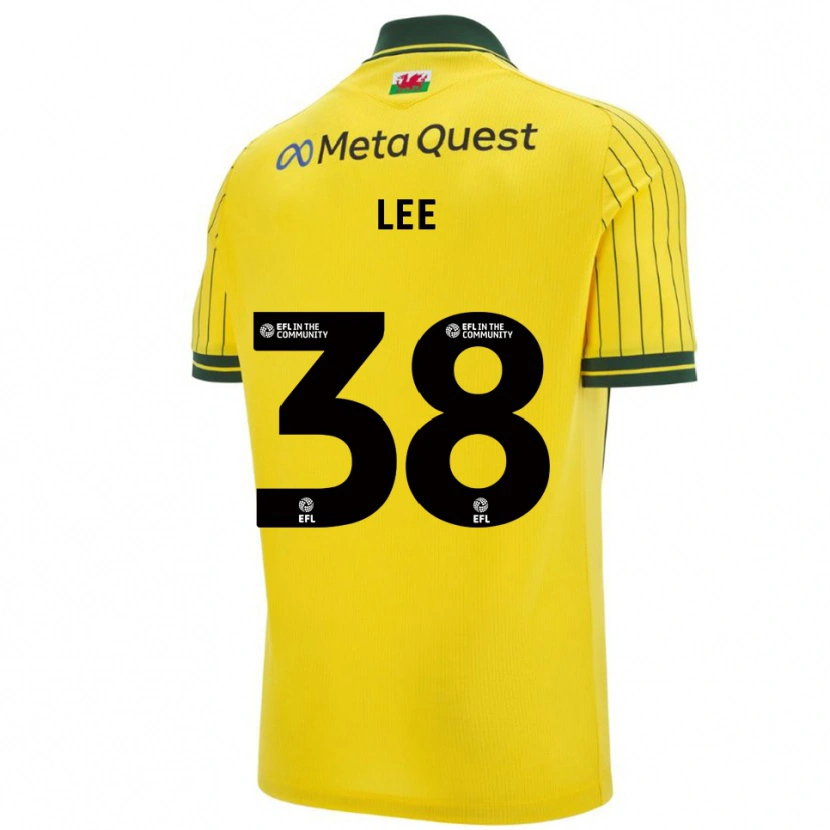 Danxen Kinder Elliot Lee #38 Gelb Grün Auswärtstrikot Trikot 2025/26 T-Shirt Österreich