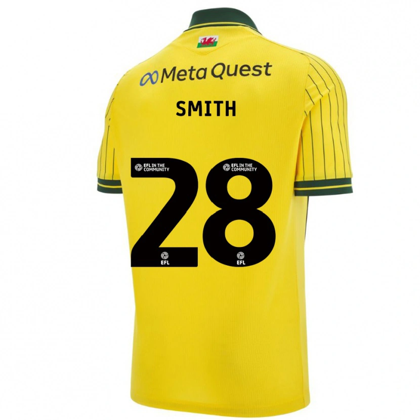 Danxen Kinder Sam Smith #28 Gelb Grün Auswärtstrikot Trikot 2025/26 T-Shirt Österreich
