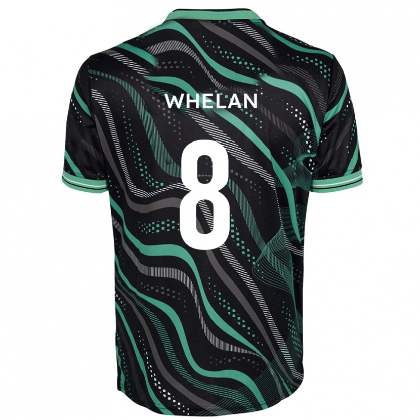 Danxen Kinder Callum Whelan #8 Schwarz Grün Auswärtstrikot Trikot 2025/26 T-Shirt Österreich