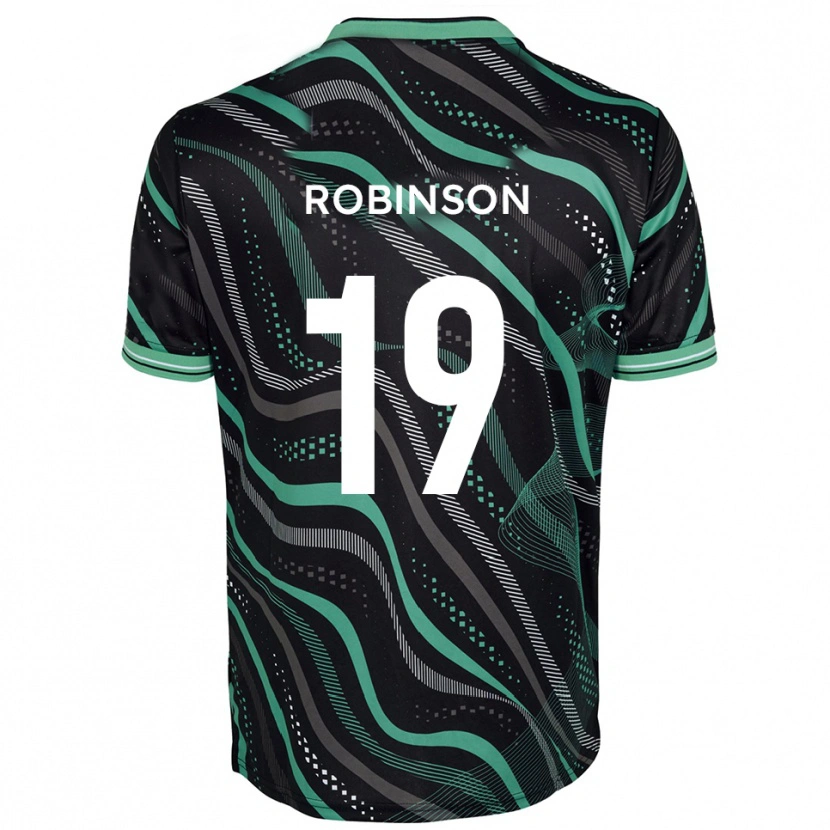 Danxen Kinder Jack Robinson #19 Schwarz Grün Auswärtstrikot Trikot 2025/26 T-Shirt Österreich