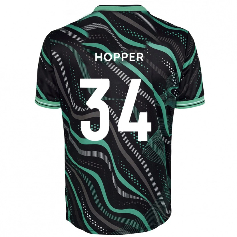 Danxen Kinder Dan Hopper #34 Schwarz Grün Auswärtstrikot Trikot 2025/26 T-Shirt Österreich