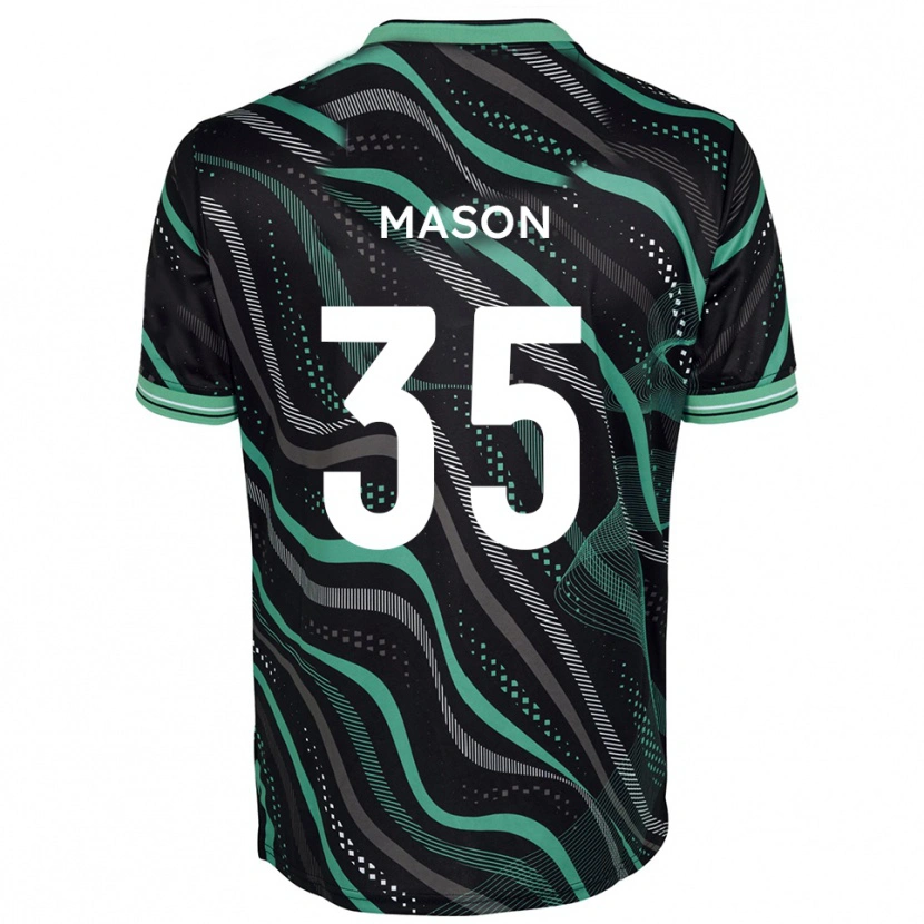 Danxen Kinder Seb Mason #35 Schwarz Grün Auswärtstrikot Trikot 2025/26 T-Shirt Österreich