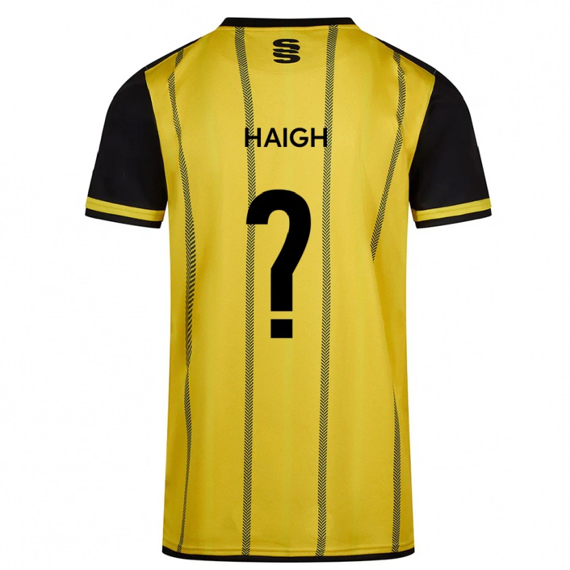 Danxen Kinder Haigh Haigh #0 Gelb Schwarz Auswärtstrikot Trikot 2025/26 T-Shirt Österreich