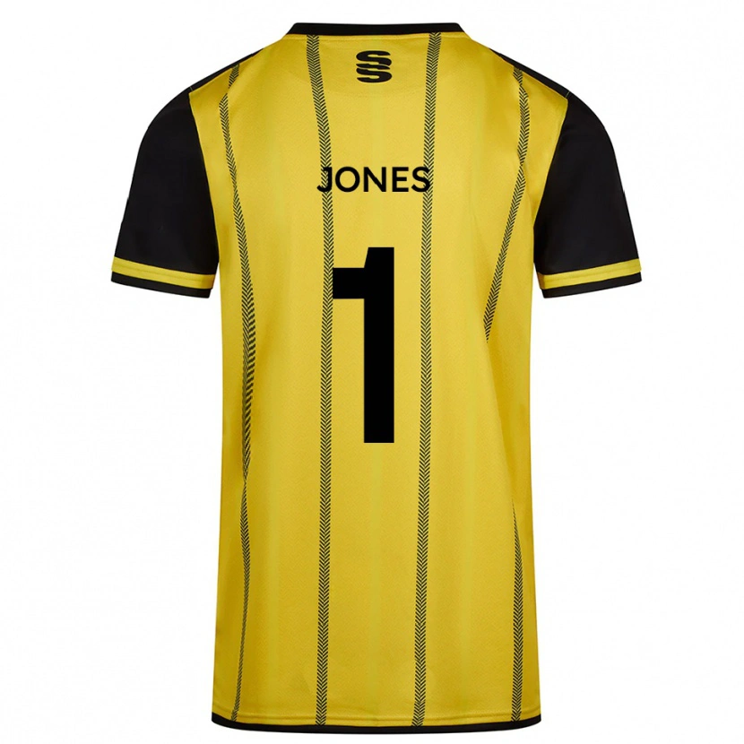 Danxen Kinder Zac Jones #1 Gelb Schwarz Auswärtstrikot Trikot 2025/26 T-Shirt Österreich