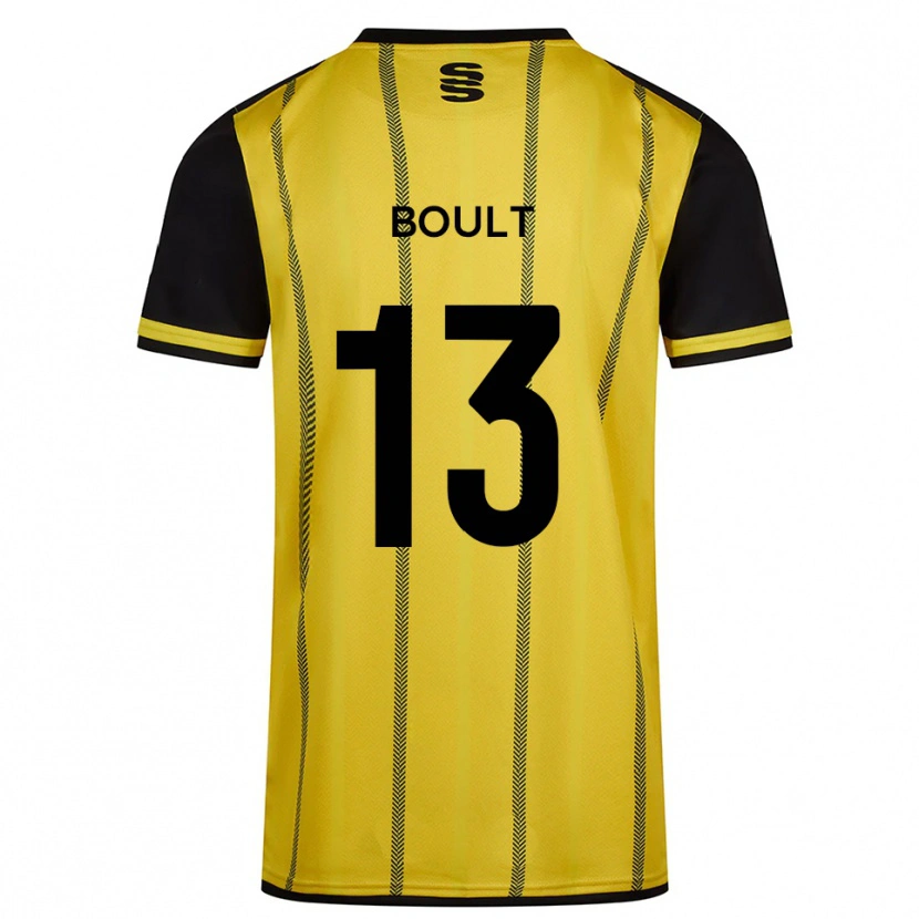 Danxen Kinder Jack Boult #13 Gelb Schwarz Auswärtstrikot Trikot 2025/26 T-Shirt Österreich