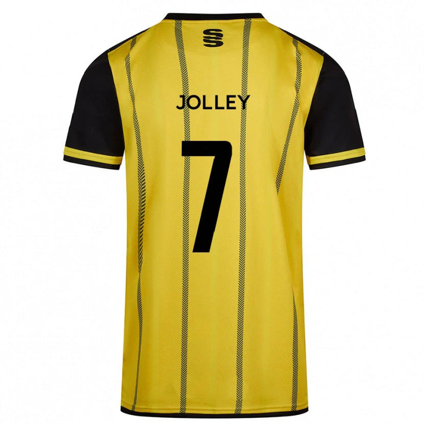 Danxen Kinder Charlie Jolley #7 Gelb Schwarz Auswärtstrikot Trikot 2025/26 T-Shirt Österreich