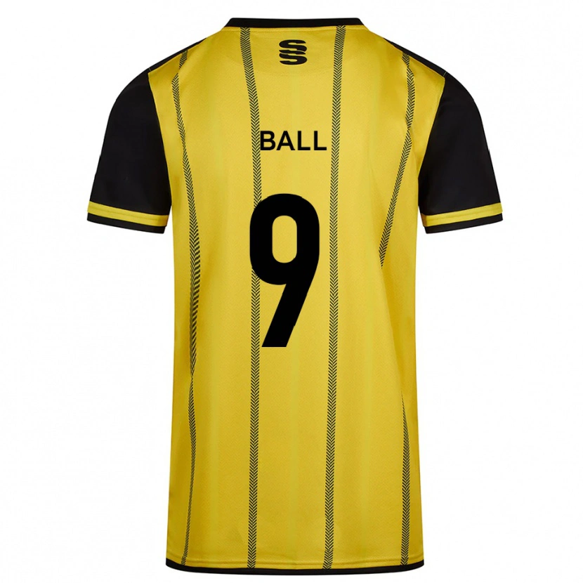 Danxen Kinder Theo Ball #9 Gelb Schwarz Auswärtstrikot Trikot 2025/26 T-Shirt Österreich