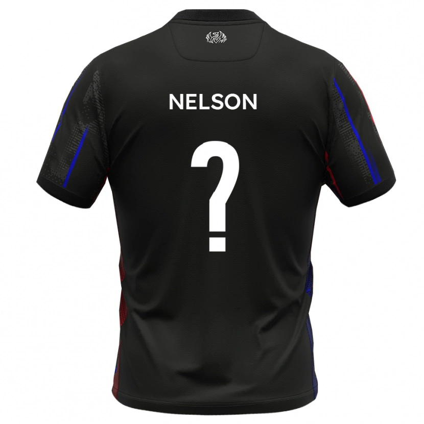 Danxen Kinder Toby Nelson #0 Schwarz Rot Auswärtstrikot Trikot 2025/26 T-Shirt Österreich