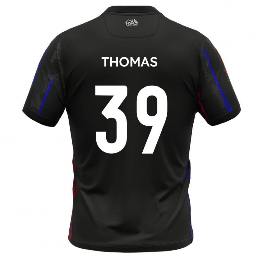 Danxen Kinder Kwame Thomas #39 Schwarz Rot Auswärtstrikot Trikot 2025/26 T-Shirt Österreich