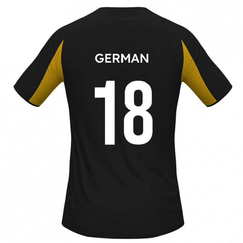 Danxen Kinder Owen German #18 Schwarz Gelb Auswärtstrikot Trikot 2025/26 T-Shirt Österreich