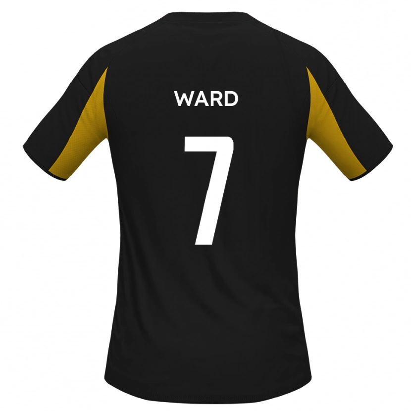 Danxen Kinder Keaton Ward #7 Schwarz Gelb Auswärtstrikot Trikot 2025/26 T-Shirt Österreich