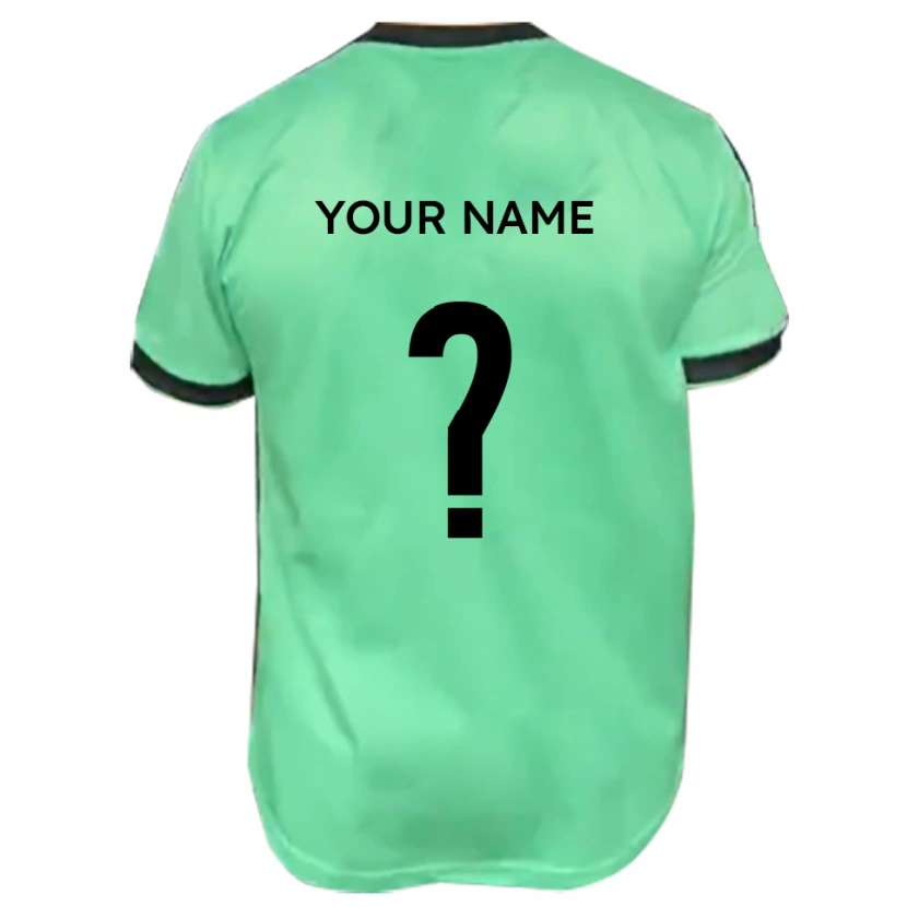 Danxen Kinder Ihren Namen #0 Türkis Schwarz Auswärtstrikot Trikot 2025/26 T-Shirt Österreich