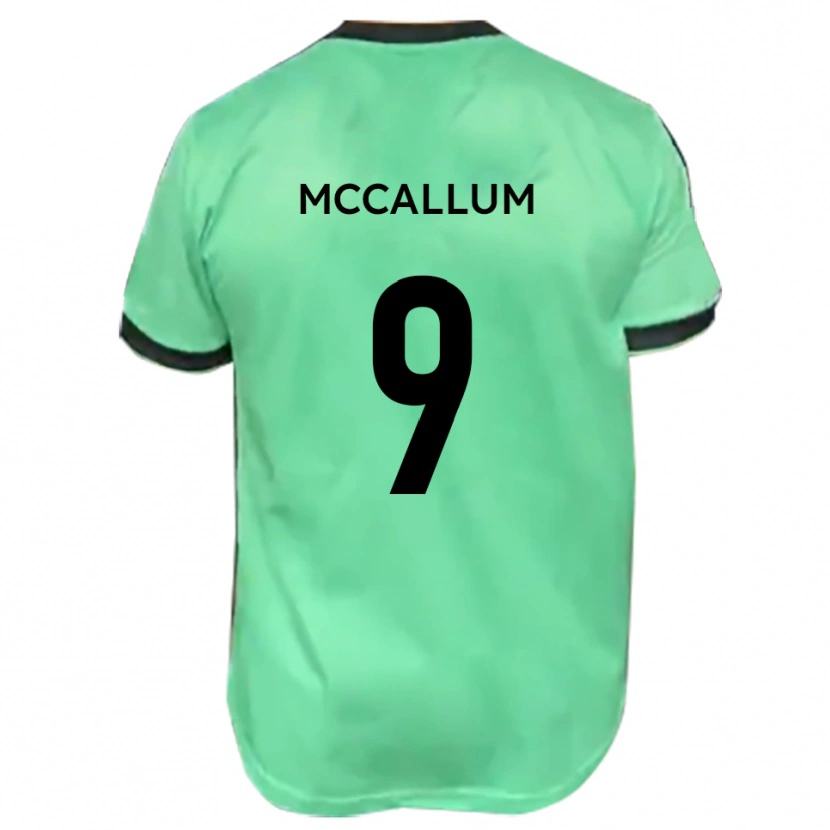 Danxen Kinder Paul Mccallum #9 Türkis Schwarz Auswärtstrikot Trikot 2025/26 T-Shirt Österreich