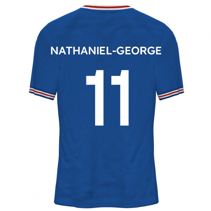 Danxen Kinder Ashley Nathaniel-George #11 Dodger Blau Auswärtstrikot Trikot 2025/26 T-Shirt Österreich
