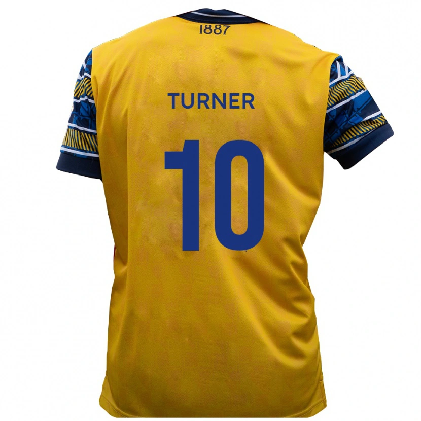 Danxen Kinder Jack Turner #10 Gelb Schwarz Auswärtstrikot Trikot 2025/26 T-Shirt Österreich