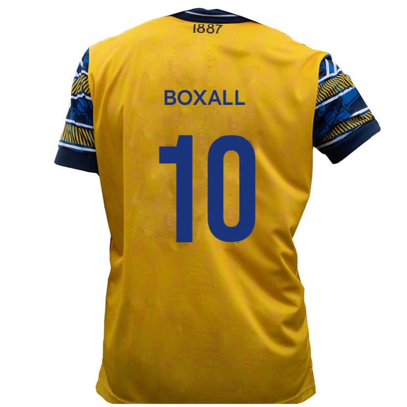 Danxen Kinder Lucas Boxall #10 Gelb Schwarz Auswärtstrikot Trikot 2025/26 T-Shirt Österreich