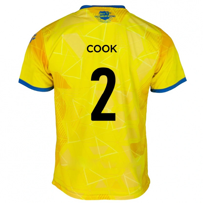 Danxen Kinder Jack Cook #2 Gelb Blau Auswärtstrikot Trikot 2025/26 T-Shirt Österreich