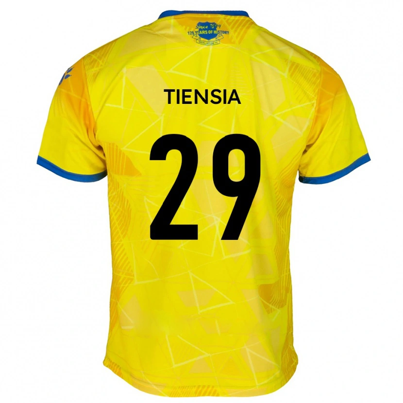 Danxen Kinder Junior Tiensia #29 Gelb Blau Auswärtstrikot Trikot 2025/26 T-Shirt Österreich