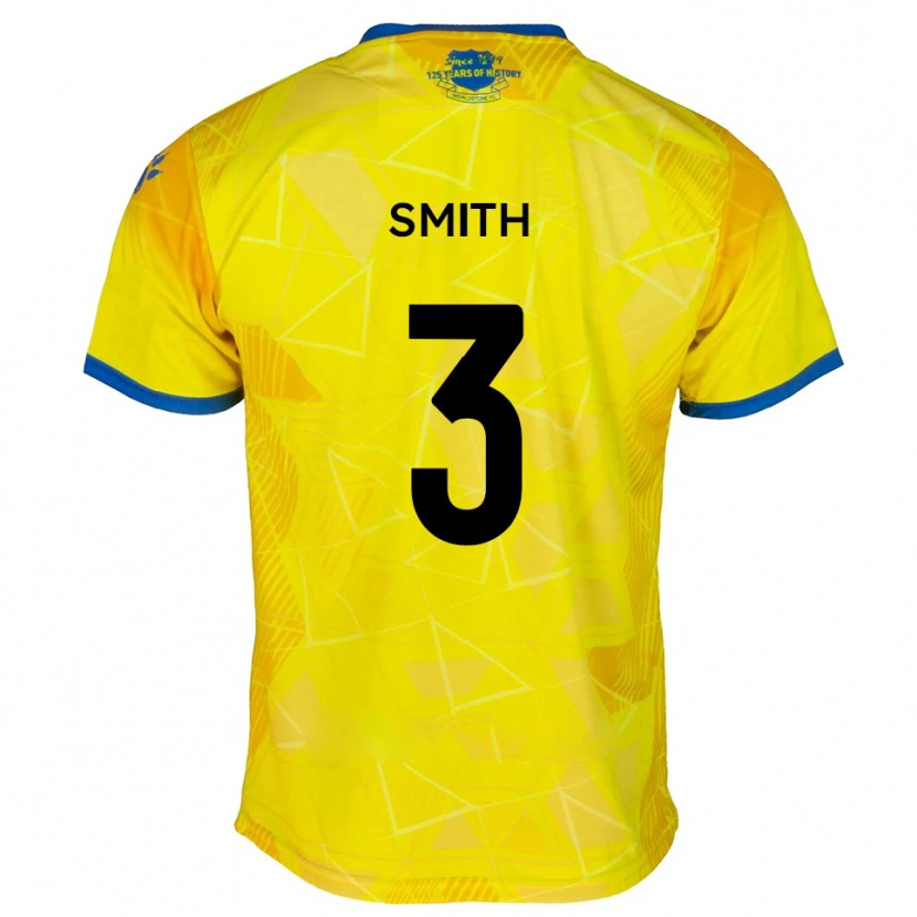 Danxen Kinder Kaleem Smith #3 Gelb Blau Auswärtstrikot Trikot 2025/26 T-Shirt Österreich