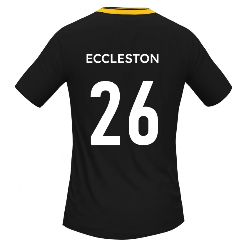 Danxen Kinder Junior Eccleston #26 Schwarz Gelb Auswärtstrikot Trikot 2025/26 T-Shirt Österreich