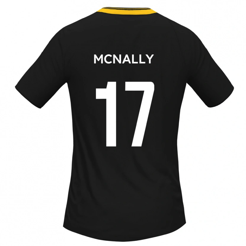 Danxen Kinder Jordan Mcnally #17 Schwarz Gelb Auswärtstrikot Trikot 2025/26 T-Shirt Österreich