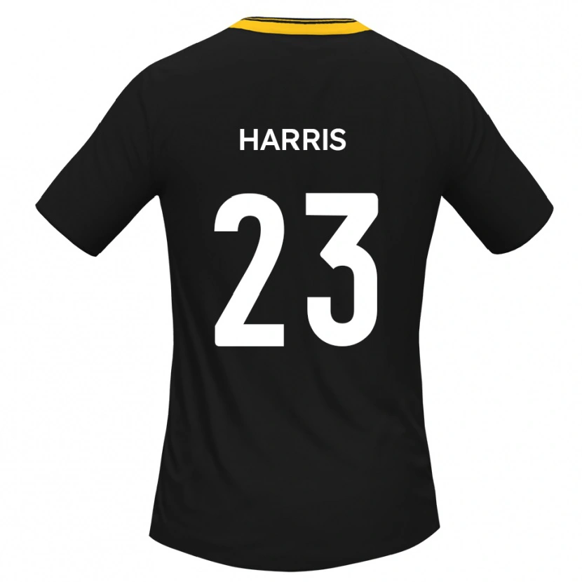 Danxen Kinder Jayden Harris #23 Schwarz Gelb Auswärtstrikot Trikot 2025/26 T-Shirt Österreich
