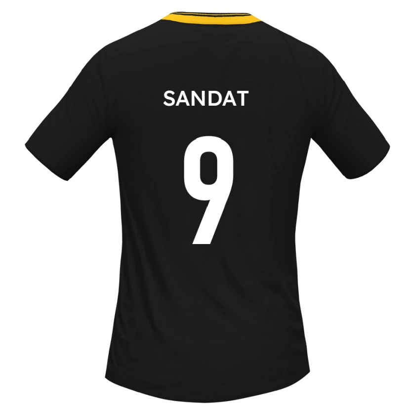 Danxen Kinder Henry Sandat #9 Schwarz Gelb Auswärtstrikot Trikot 2025/26 T-Shirt Österreich