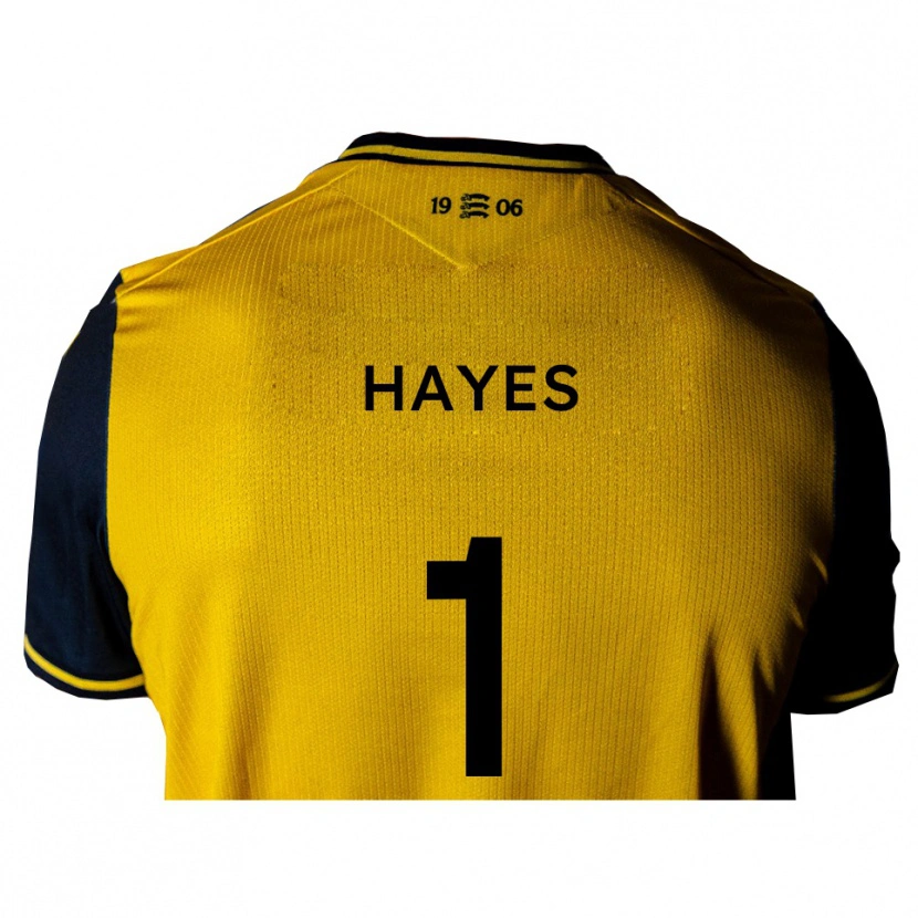 Danxen Kinder Nick Hayes #1 Gelb Schwarz Auswärtstrikot Trikot 2025/26 T-Shirt Österreich