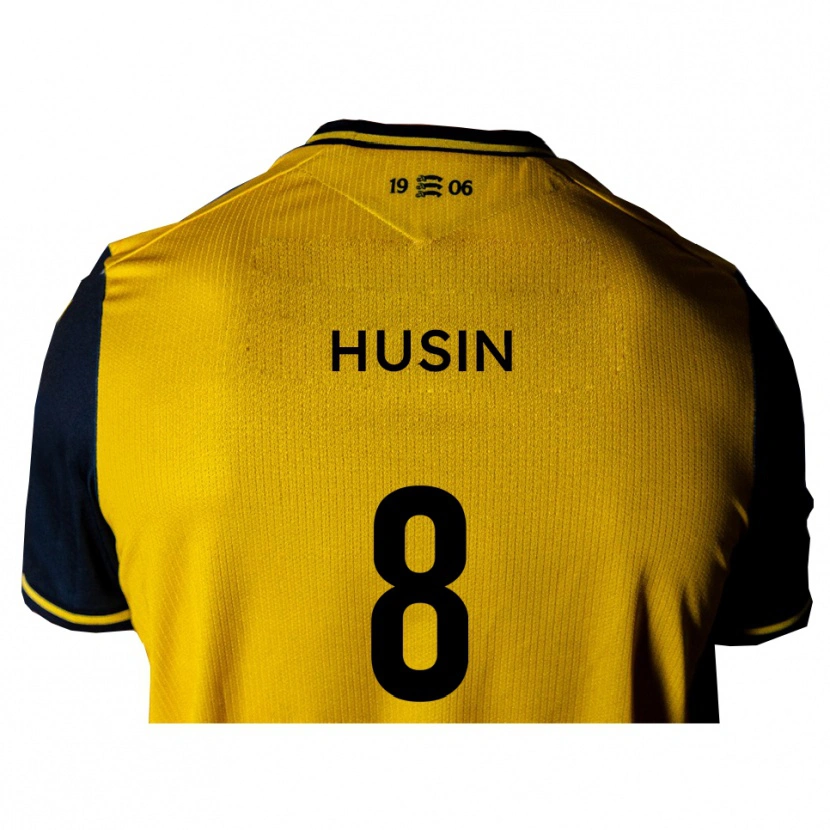 Danxen Kinder Noor Husin #8 Gelb Schwarz Auswärtstrikot Trikot 2025/26 T-Shirt Österreich