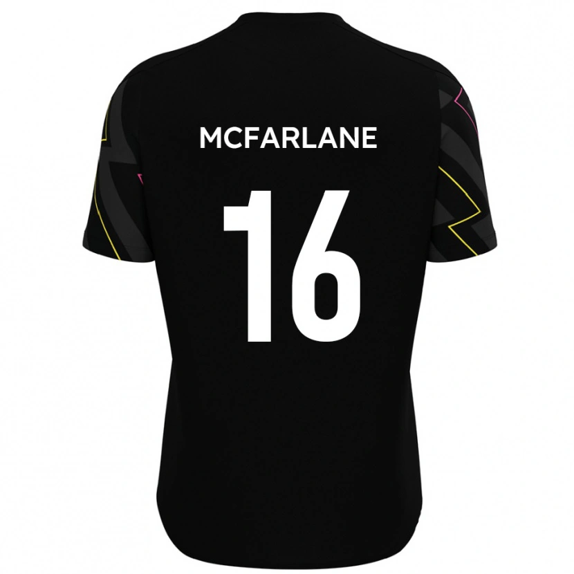Danxen Kinder Callum Mcfarlane #16 Schwarz Grau Auswärtstrikot Trikot 2025/26 T-Shirt Österreich